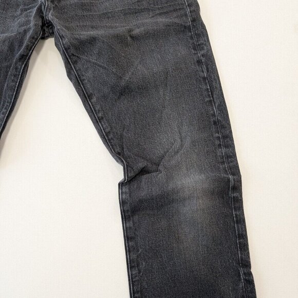 American Eagle Jeans Men's Size 30x32 Faded Black Slim Fit Distressed Denim - Picture 7 of 14